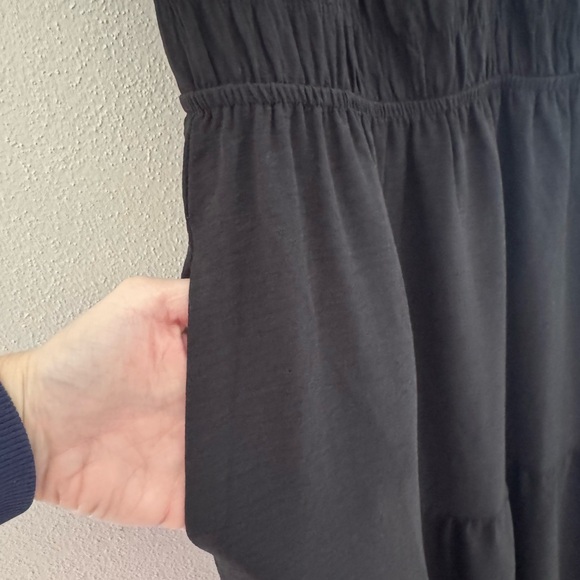 NWT Monteau Size S Tiered Black Maxi Dress - Picture 6 of 11